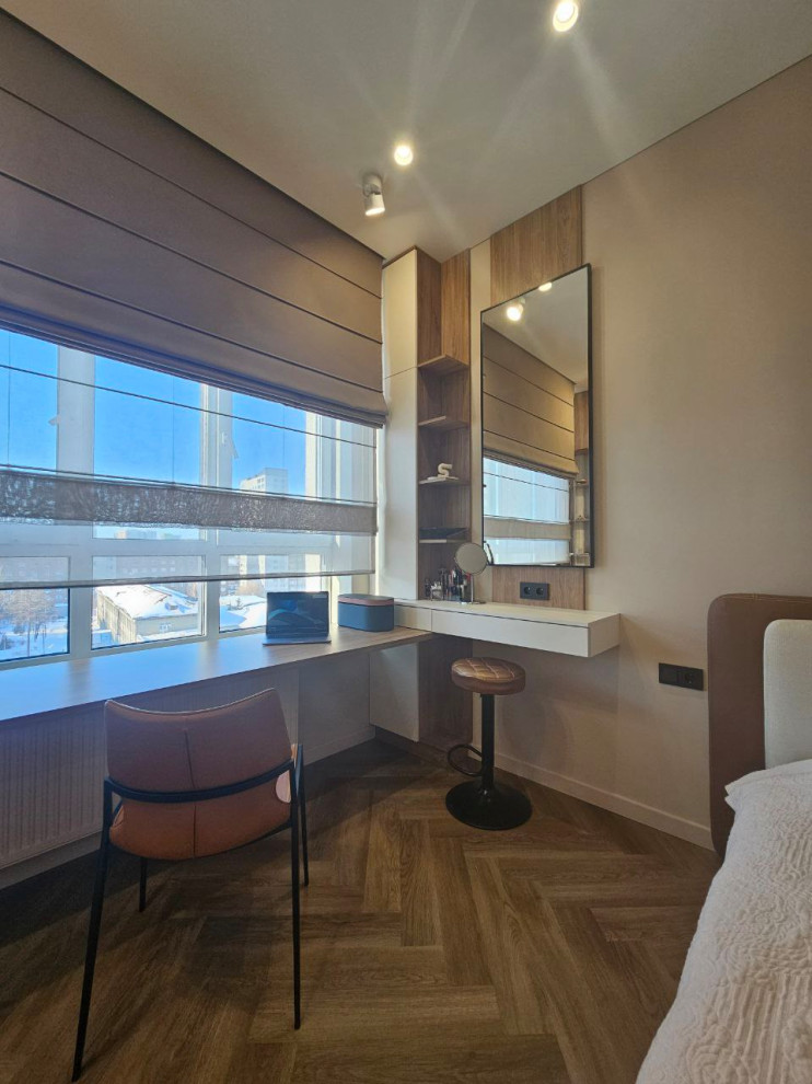 Двух комнатная квартира в стиле эко минимализм. 2023-24 г