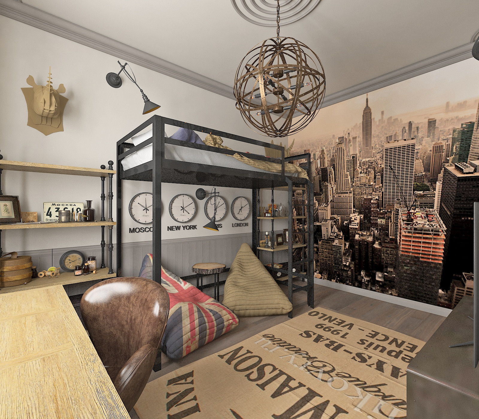 Интерьеры в таунхаусе.