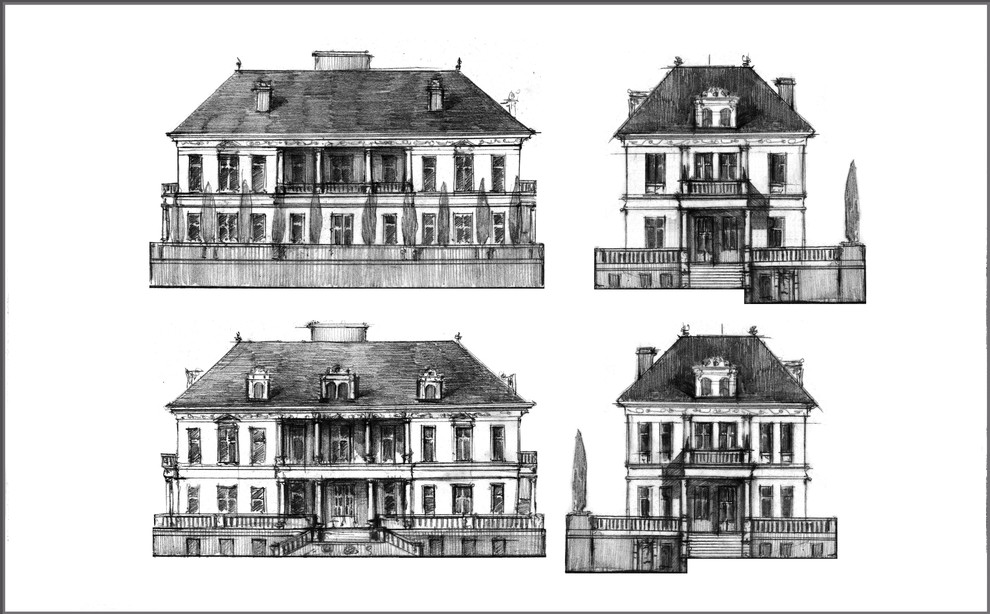 Эскизный проект загородного дома в Переделкино.