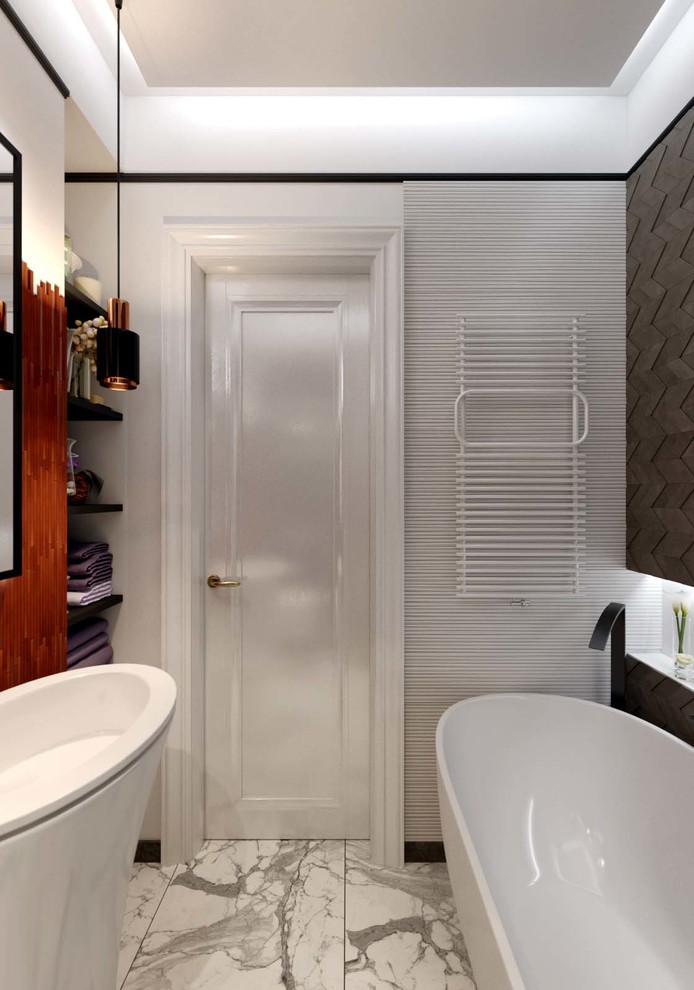 Модный интерьер двухкомнатной квартиры в духе современной Европы 75 метров