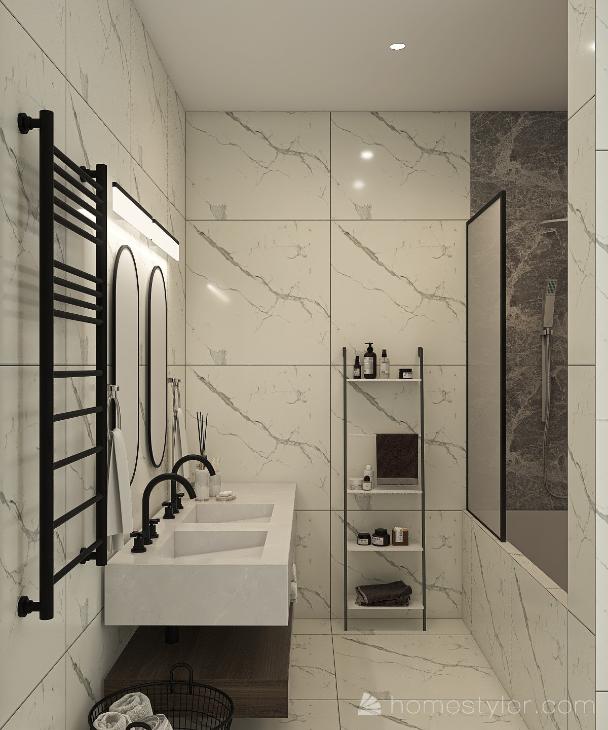 Проект двухкомнатной квартиры в современном стиле