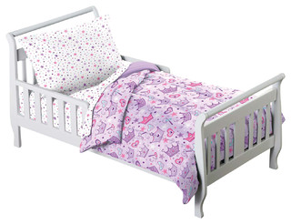Stars Wowelife Pink Toddler Bedding Set Star 4 Piece Princess Toddler Bed Sets for Girls