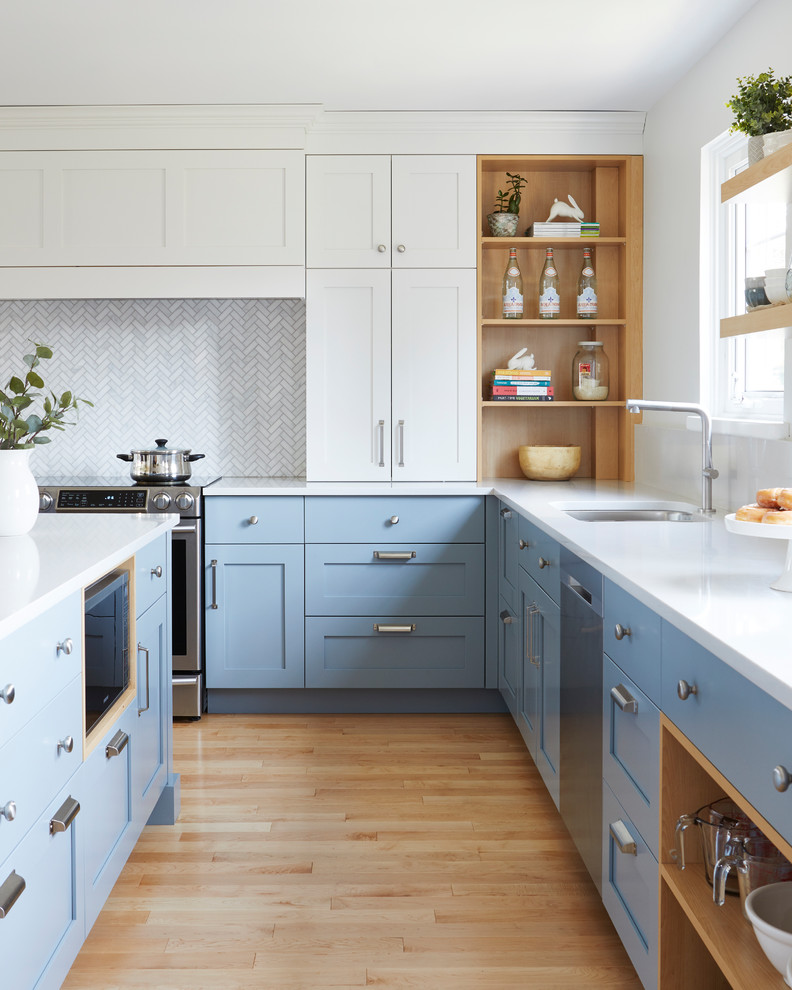 Inspiration for a transitional kitchen remodel in Toronto