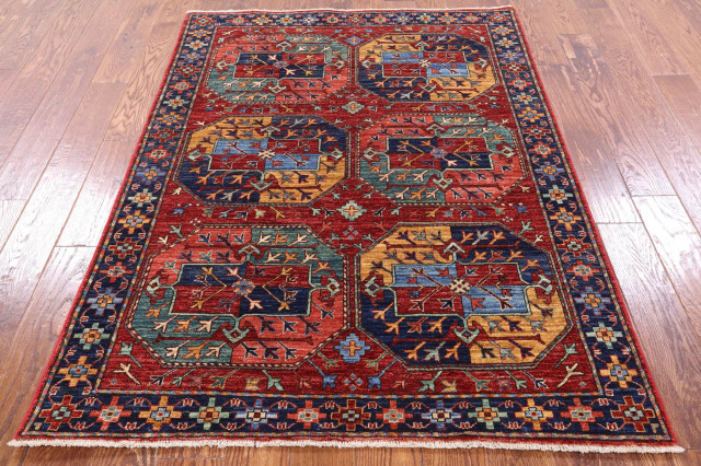 Fine Turkmen Handmade Rug 4' 3
