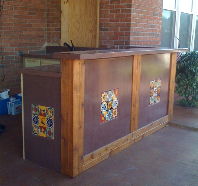 Custom Outdoor Bar Traditional Patio Nashville by The Concrete