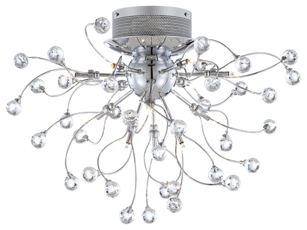 Possini Euro Crystal Balls 23 1/2" Wide Ceiling Light