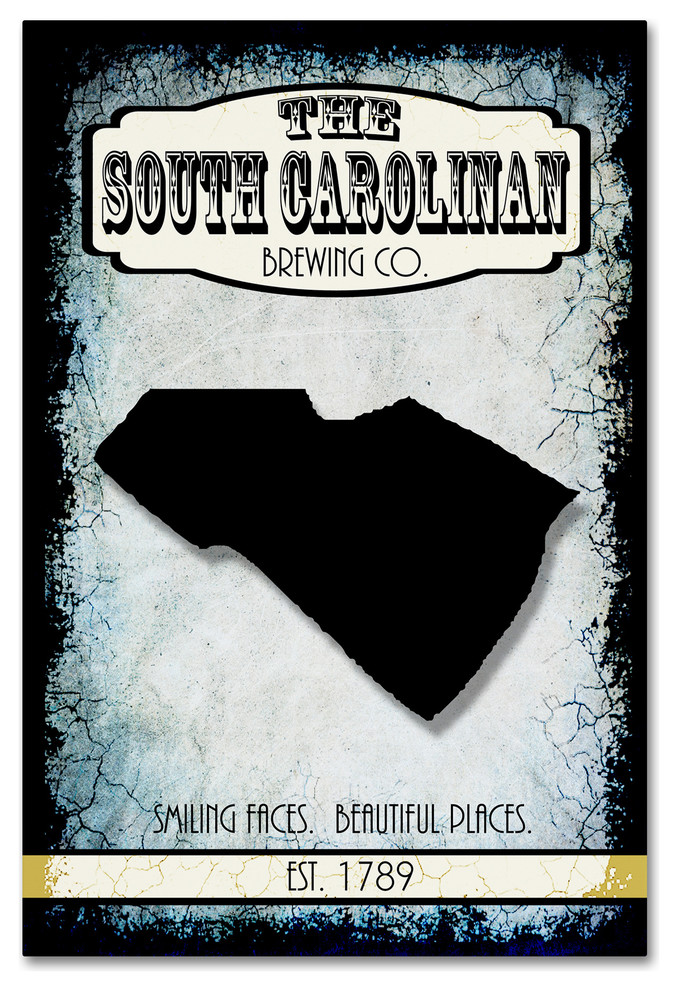 LightBoxJournal 'States Brewing Co South Carolina' Canvas Art, 30"x 47