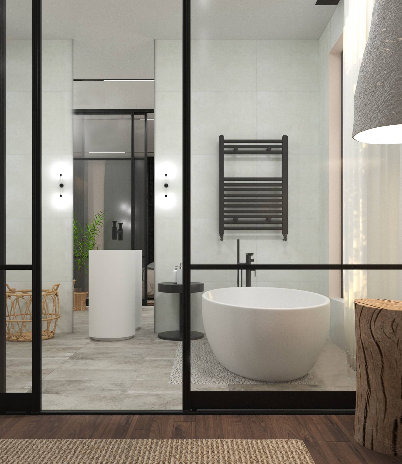 Интерьер частного дома в стиле эко-минимализм