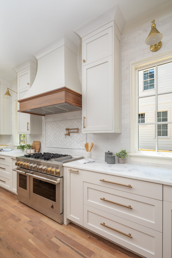 Kitchen Range Wall - Transitional - Kitchen - Charlotte - by Pike ...