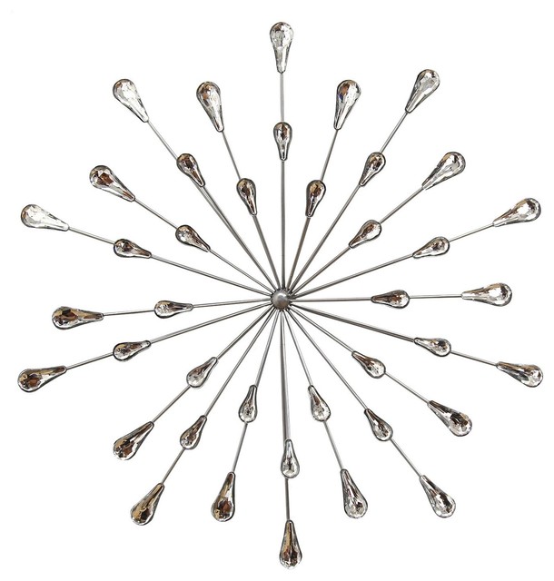 Acrylic Bling Burst Wall Decor Midcentury Wall Accents by