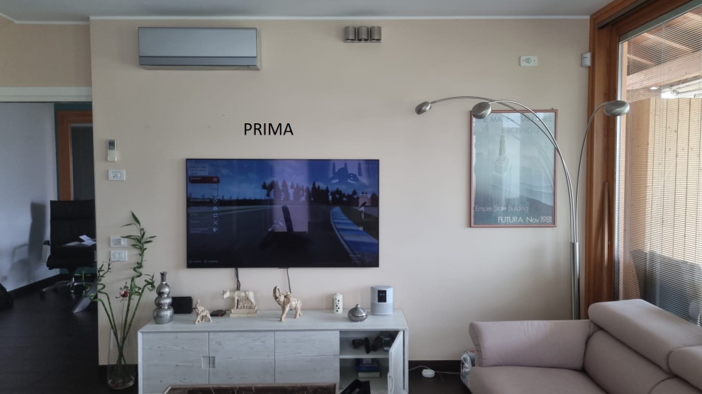 Relooking parete living e parete studio