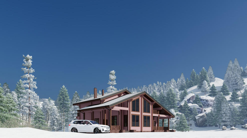 color selection for a wooden house\\ подбор цвета для деревянного дома