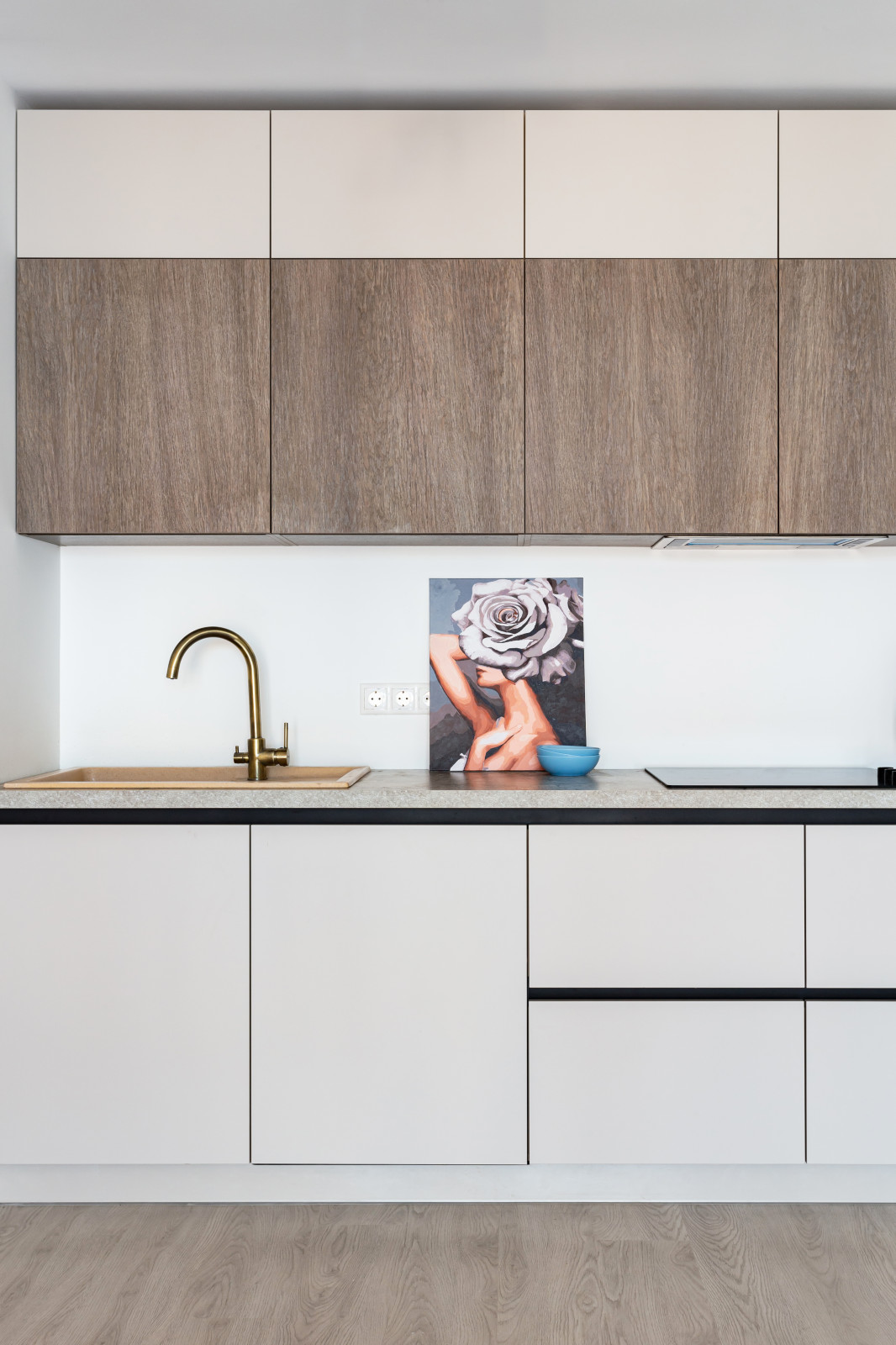 Кухня в стиле минимализм в ЖК Рождественский