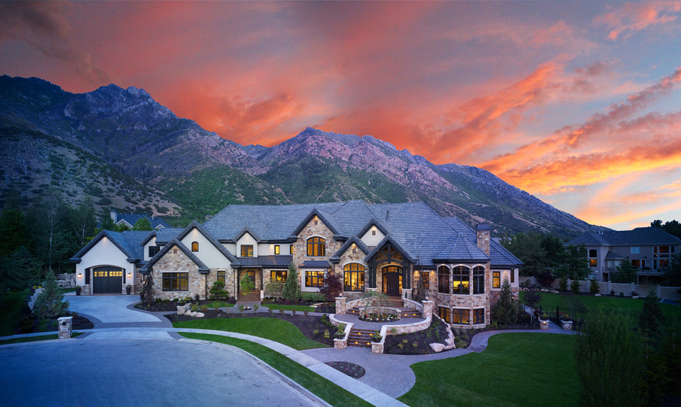This is an example of a transitional exterior in Salt Lake City.