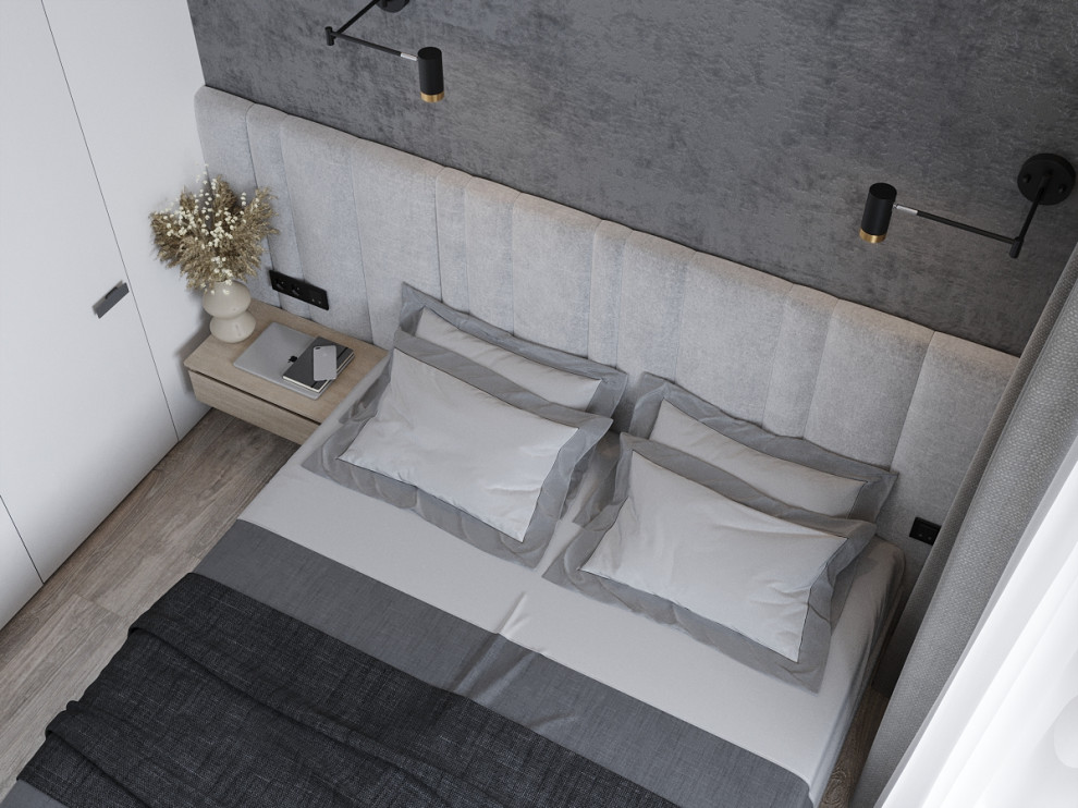 Трёхкомнатная квартира в монохромных тонах