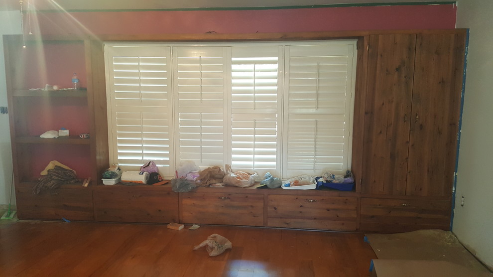 Removing built in wall what to do with gap in flooring?