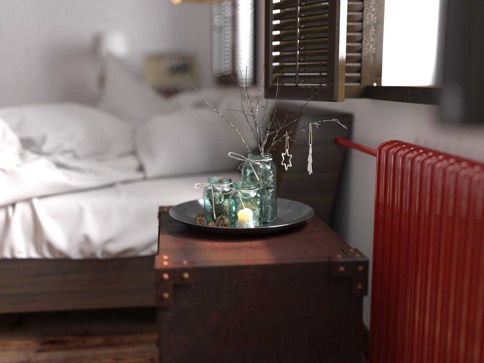 Спальня лофт