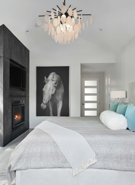 contemporary southside duplex minimalistisch-schlafzimmer