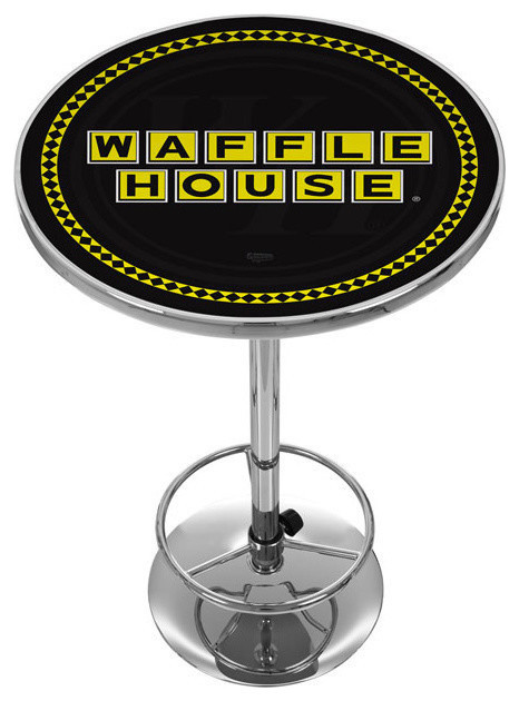 Waffle House Watermark Chrome Pub Table