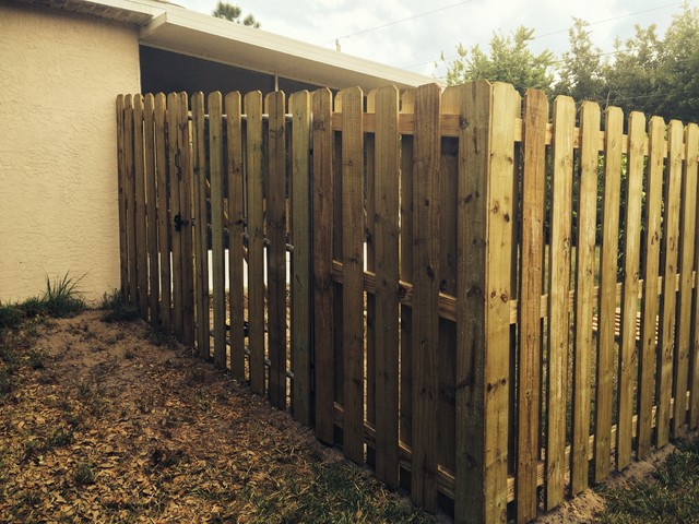 Fencing And Gates Detroit  Custom Built ShadowBox Wood Fence craftsman-home-fencing-and-gates