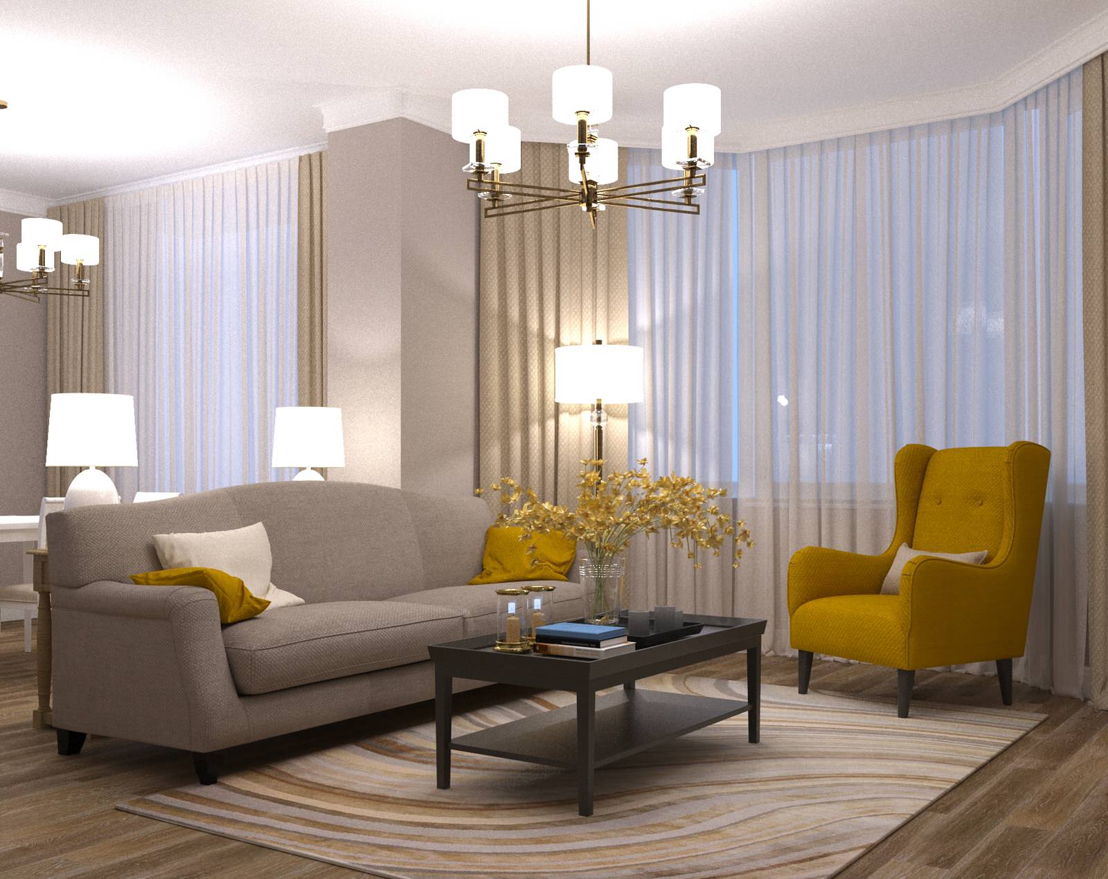 Квартира с бабочками