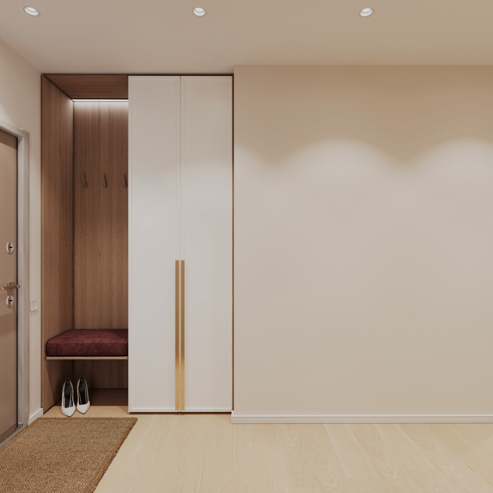 Семейная гармония: тёплый интерьер с яркими акцентами