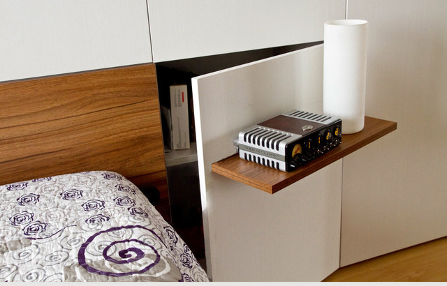 Bespoke bedroom with loads of storage modern-bedroom