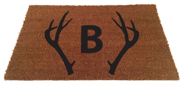 18 X30 Custom Antler Doormat Add Initial Rustic Doormats