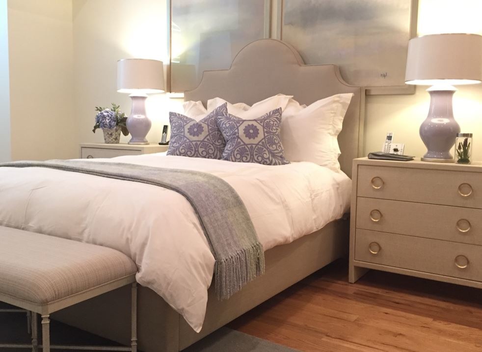 Mid-sized transitional bedroom in Dallas.