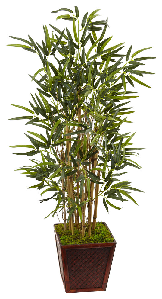 4' Bamboo Artificial Tree, Bamboo Square