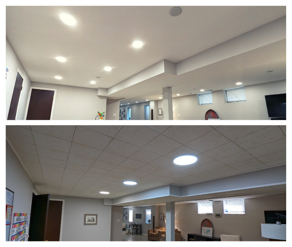 Basement Ceiling Remodel - Modern - Basement - Minneapolis - by Rose ...