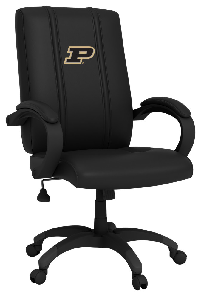 Purdue Executive Desk Chair Black Contemporary Office Chairs by