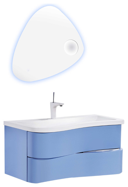 Eviva Touch 36 Modern Wall Mount Bathroom Vanity And White Acrylic Eviva Touch 36 Modern Wall Mount Bathroom Vanity And White Acrylic Sink