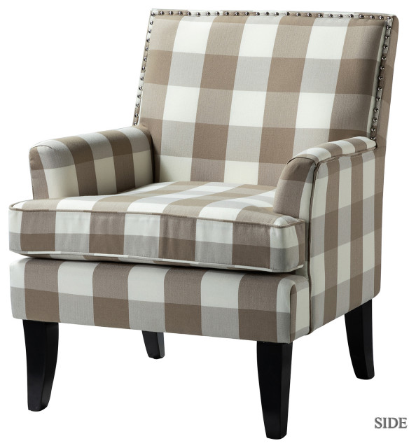 Herrera Classic Armchair With Pattern, Buffalo Beige