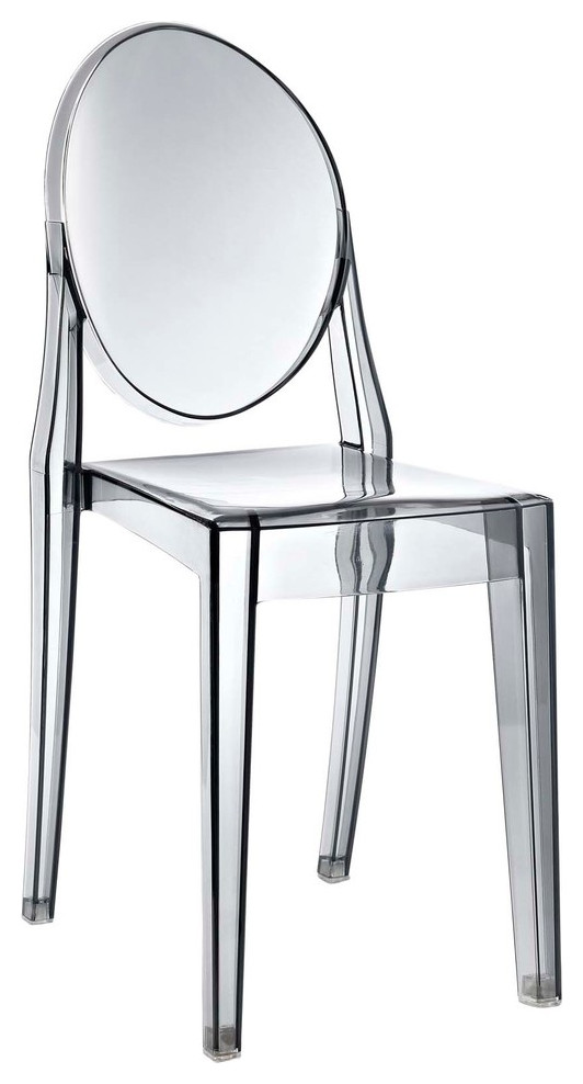 Modway Modway Casper Dining Side Chair, Smoked Clear