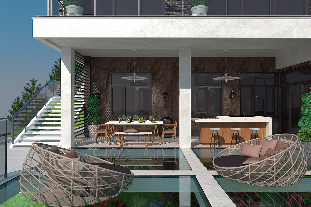 Дизайн террас загородного дома, г. Ялта