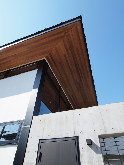 柏TH邸 contemporain-facade