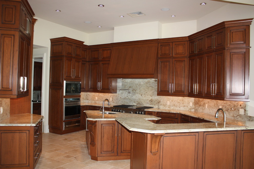 Elegant kitchen photo in Denver