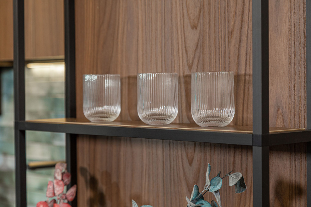 Современная кухня в стиле эко и лофт