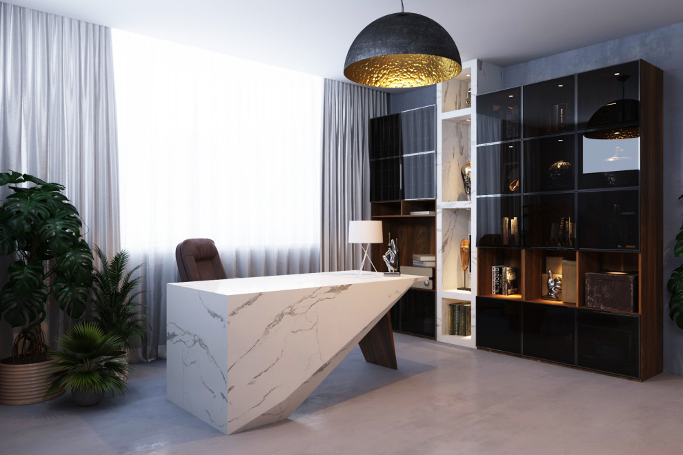 Проект рабочего кабинета в частном доме