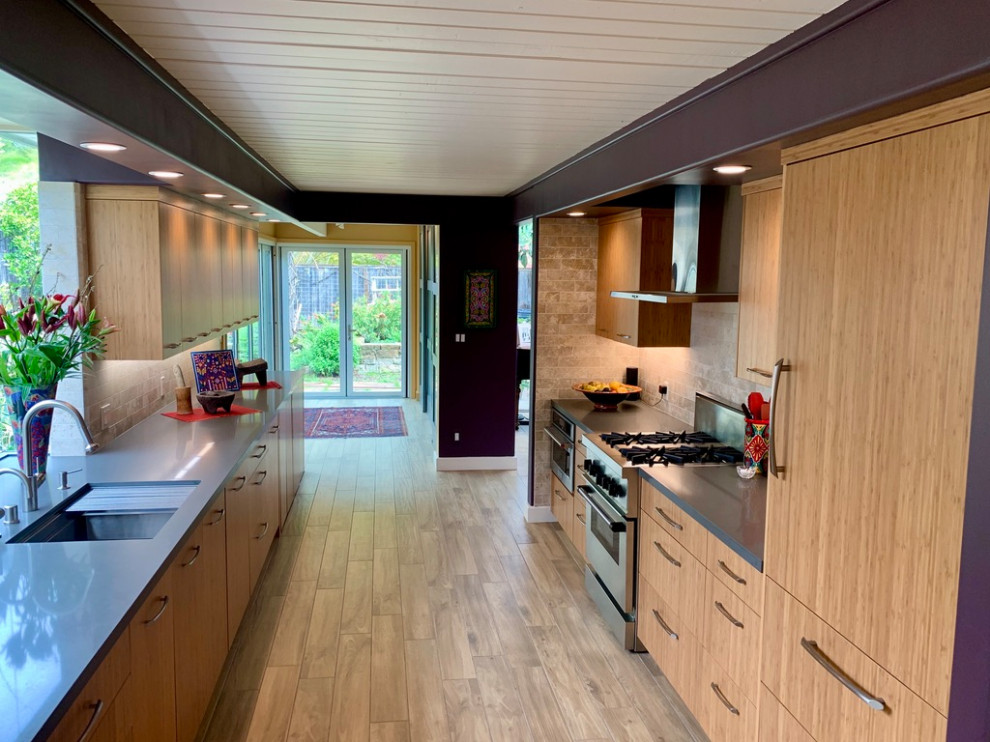 Panoramic Eichler Kitchen