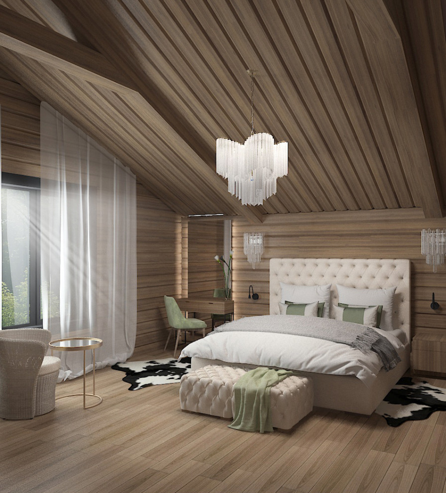 Интерьер дома из бруса