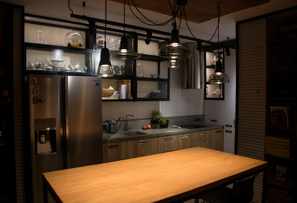 Inspiration for an industrial kitchen.