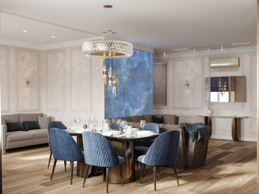 Трехкомнатная квартира площадью 120 м2. Современная классика.