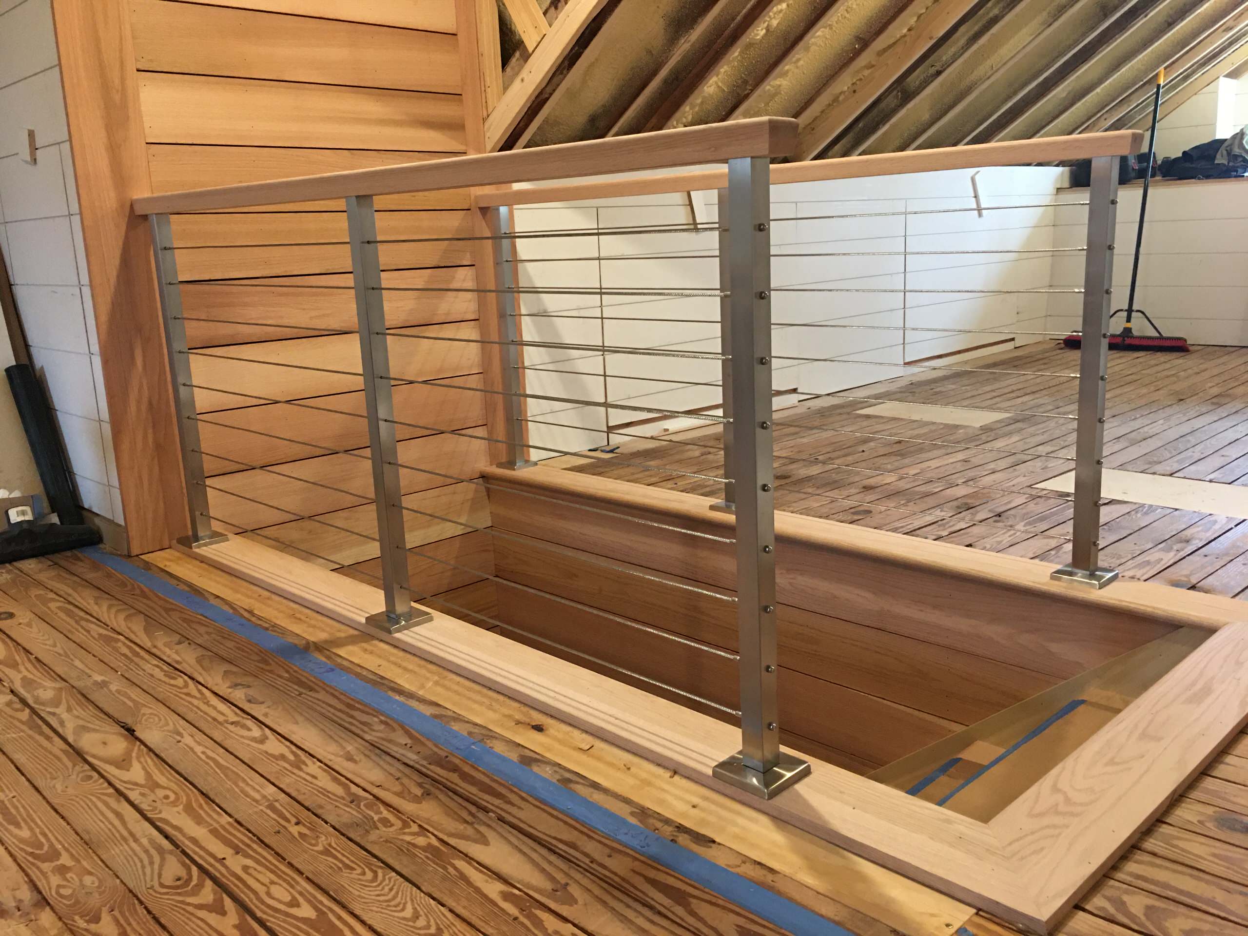 Custom stainless cable rail