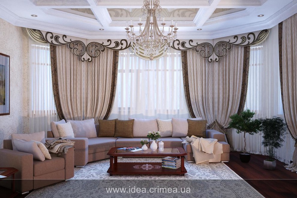 Living room in traditional style