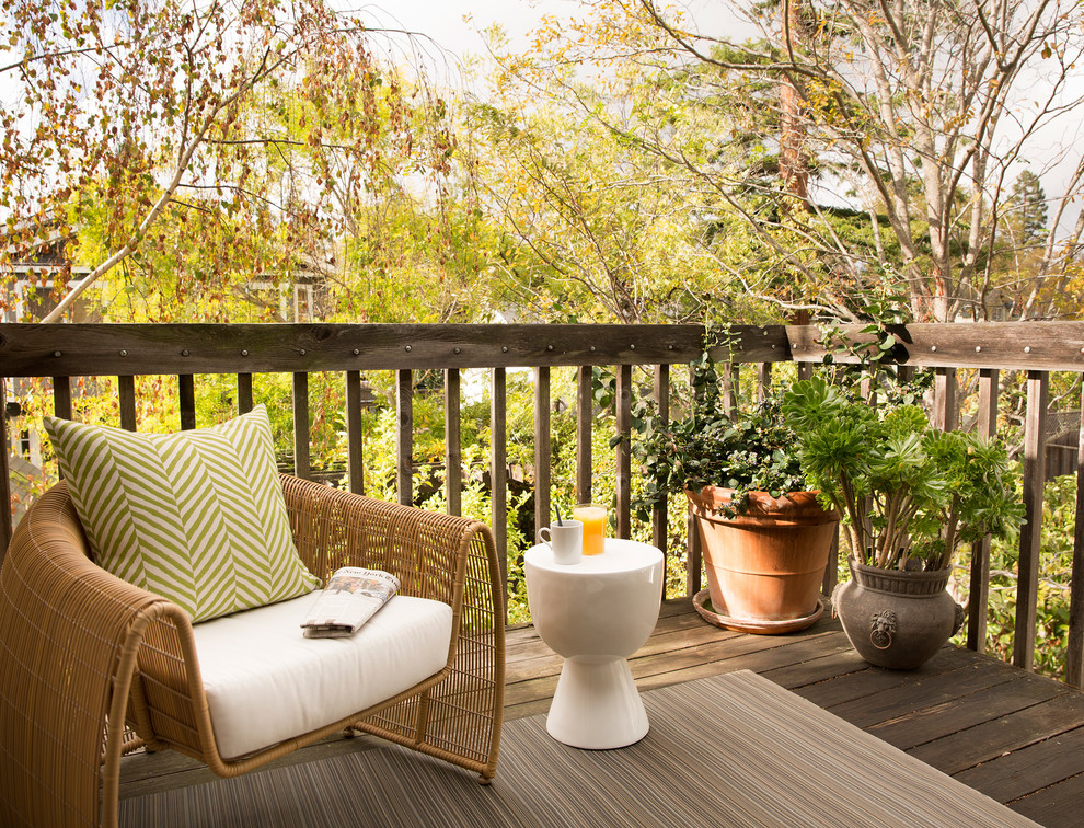 This is an example of a transitional porch design in San Francisco.