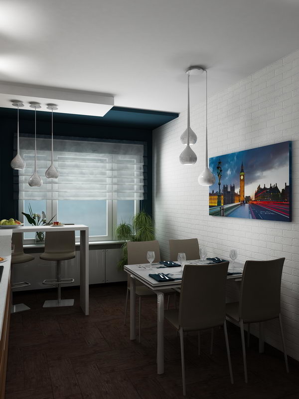 Двухкомнатная квартира в современном стиле.