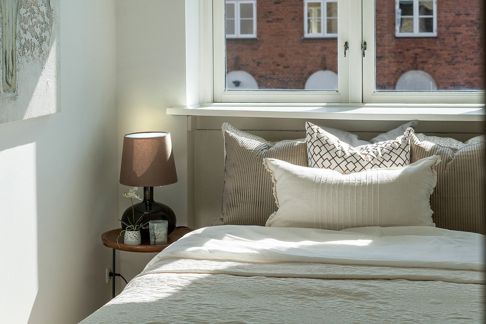Inspiration for a scandinavian bedroom remodel in Copenhagen
