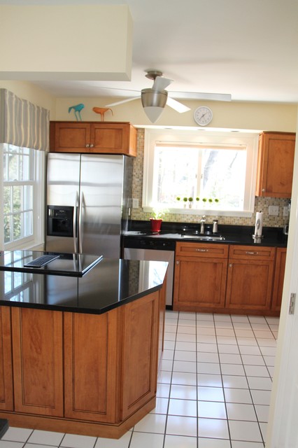 Craftsman-Influenced Maple Kitchen with Black Granite Counters in Manassas, VA fusion-kitchen